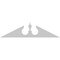 Ekena Millwork Acorn Architectural Grade PVC Pediment, 68"W x 17"H x 2-3/4"P (Pitch 6/12) PEDPS068X170ACR00 - alternate 6